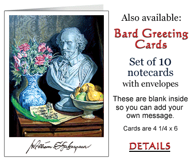 Bard Greeting Cards - Set of 10
